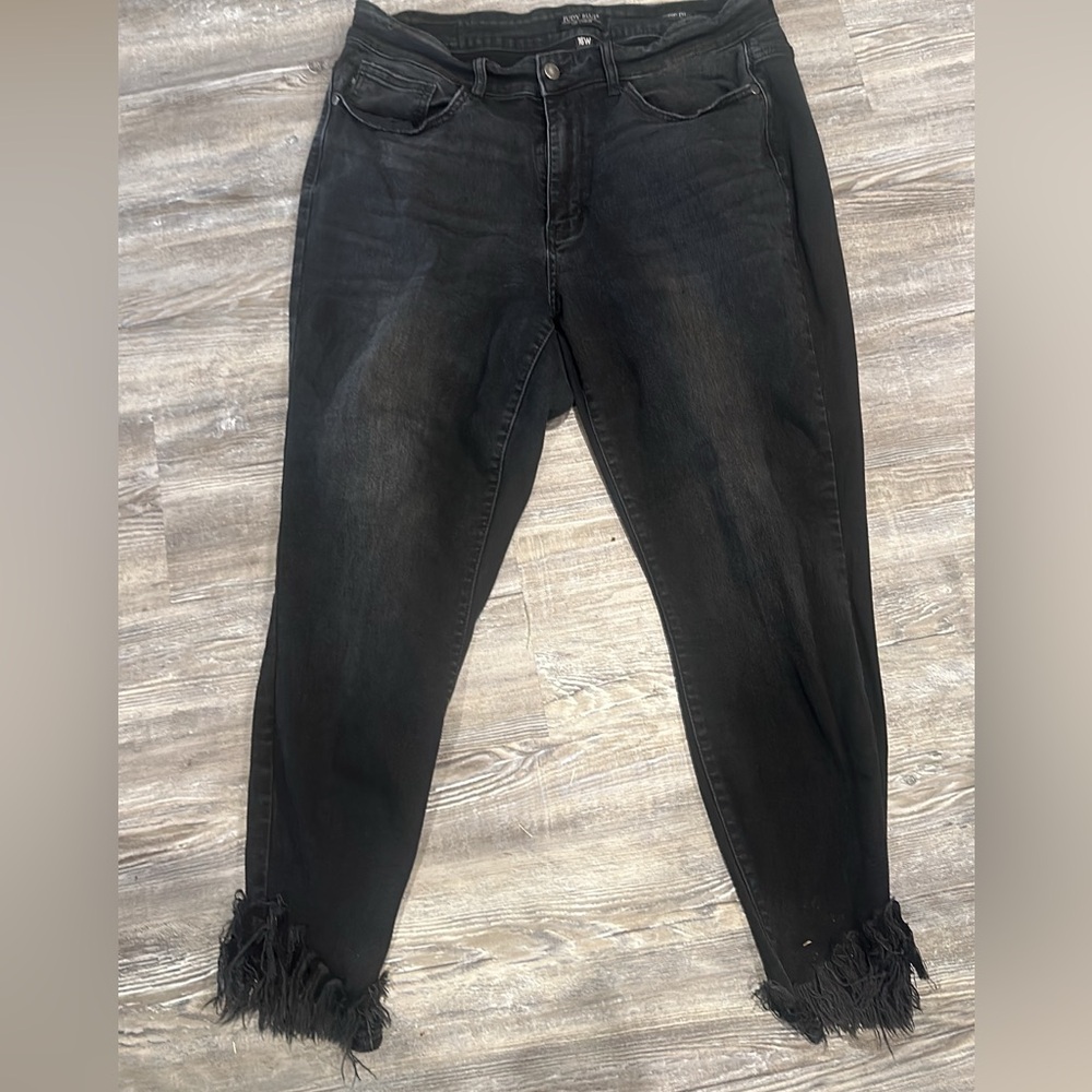 judy blue frayed hem